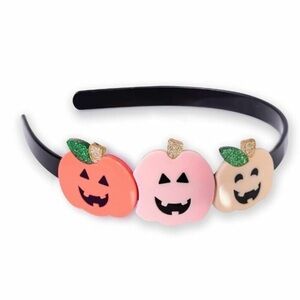 Lilies and Roses NY Triple Pumpkin Halloween Headband 100% Acrylic NWOT